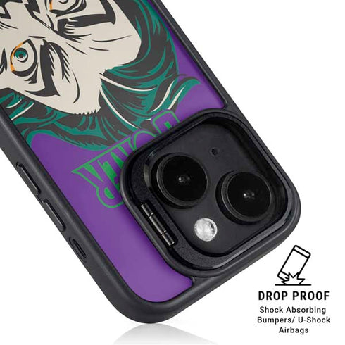DC Comics The Joker The Classic Art iPhone 15 Kickstand Case